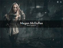 Tablet Screenshot of meganmcduffee.com